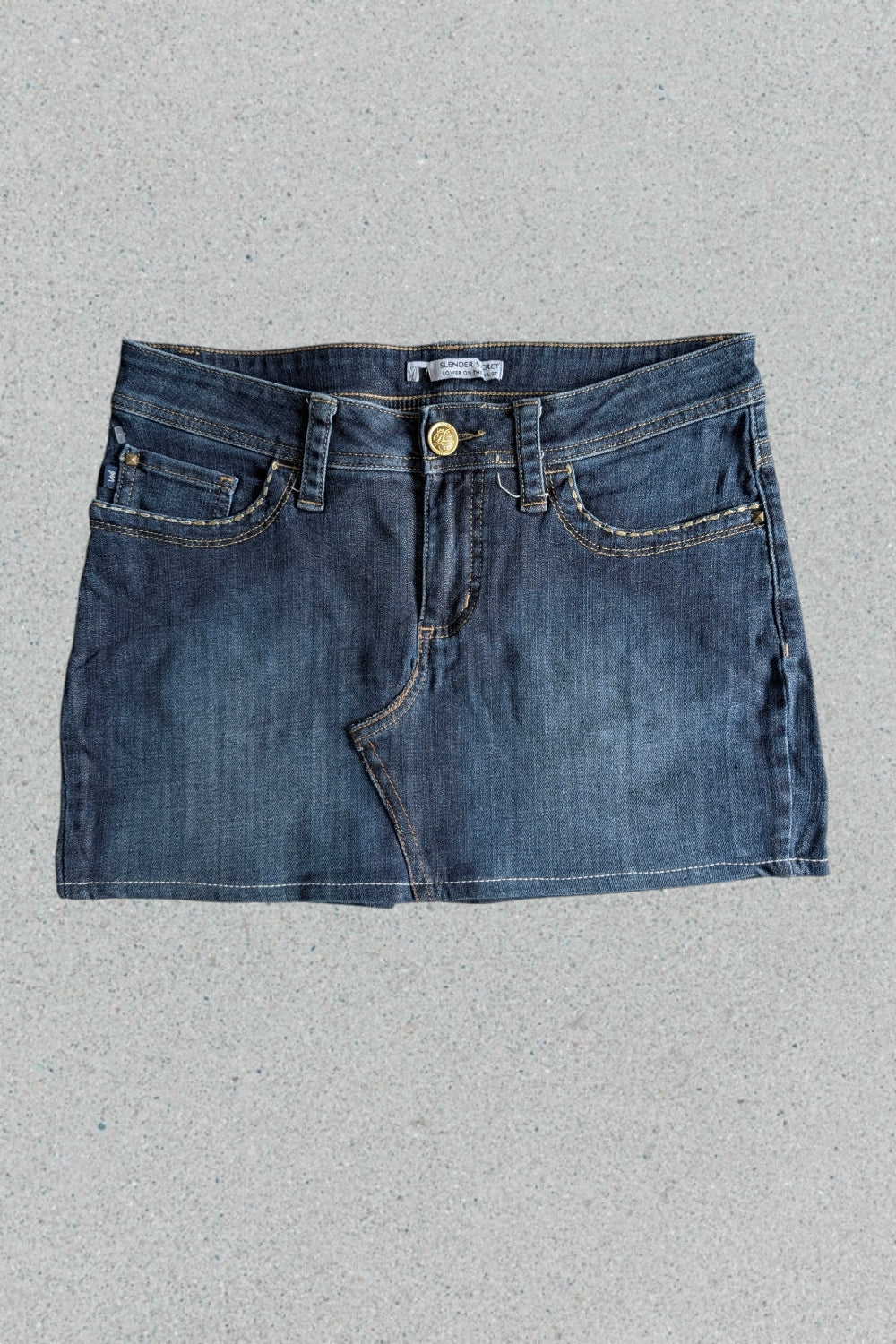 Vintage Lee Y2K Jeans-Minirock mit Stickerei-Gesäßtaschen 🌟 Size M