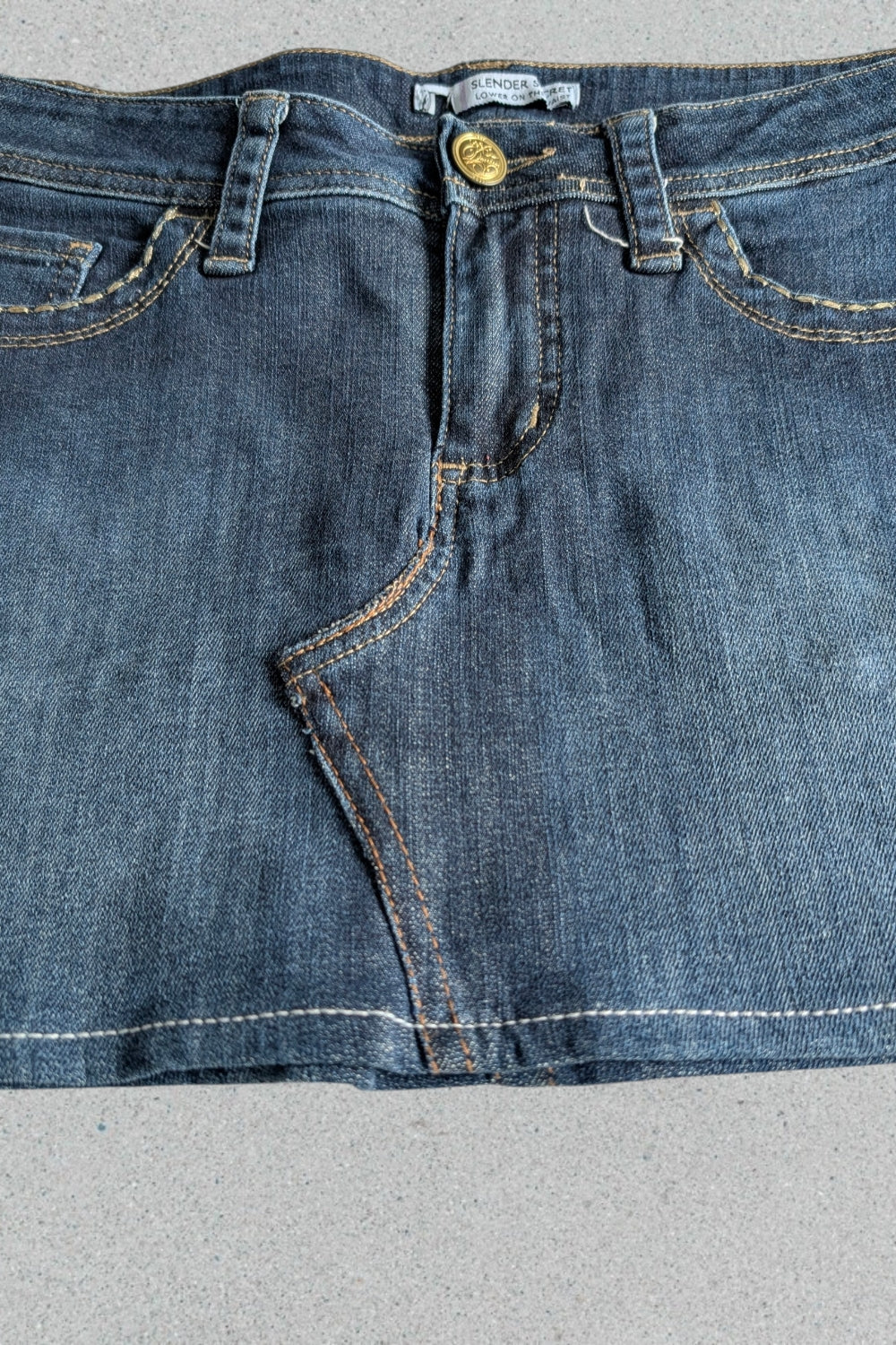 Vintage Lee Y2K Jeans-Minirock mit Stickerei-Gesäßtaschen 🌟 Size M