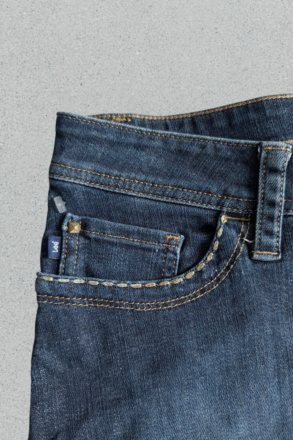Vintage Lee Y2K Jeans-Minirock mit Stickerei-Gesäßtaschen 🌟 Size M