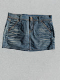 Rare Y2K Denim Minirock von Benetton (Japan Style)