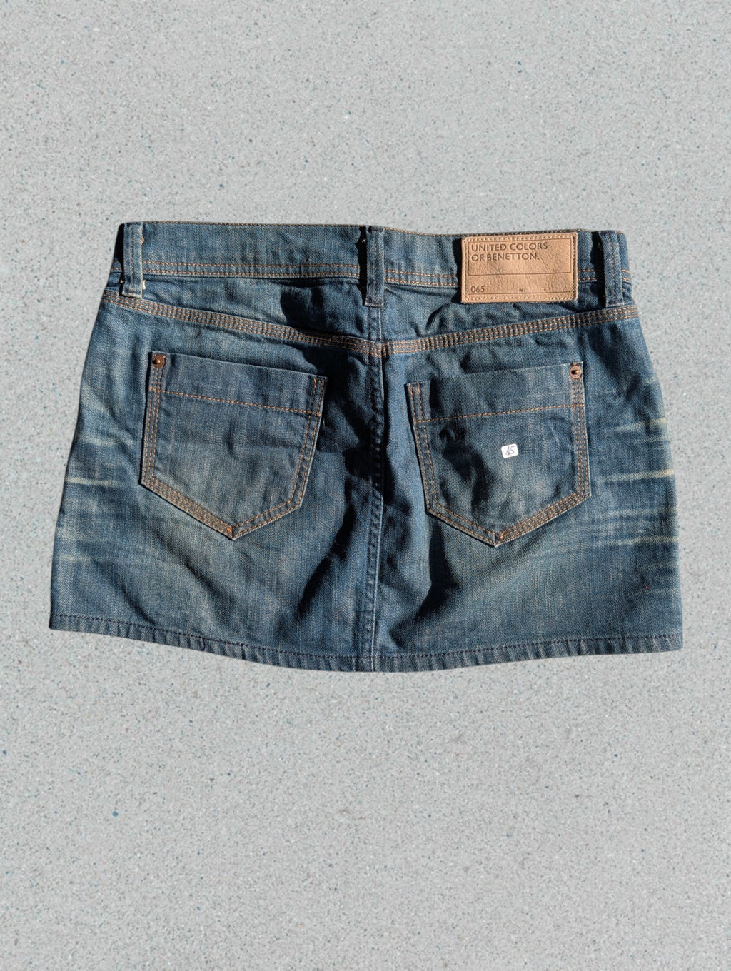 Rare Y2K Denim Minirock von Benetton (Japan Style)