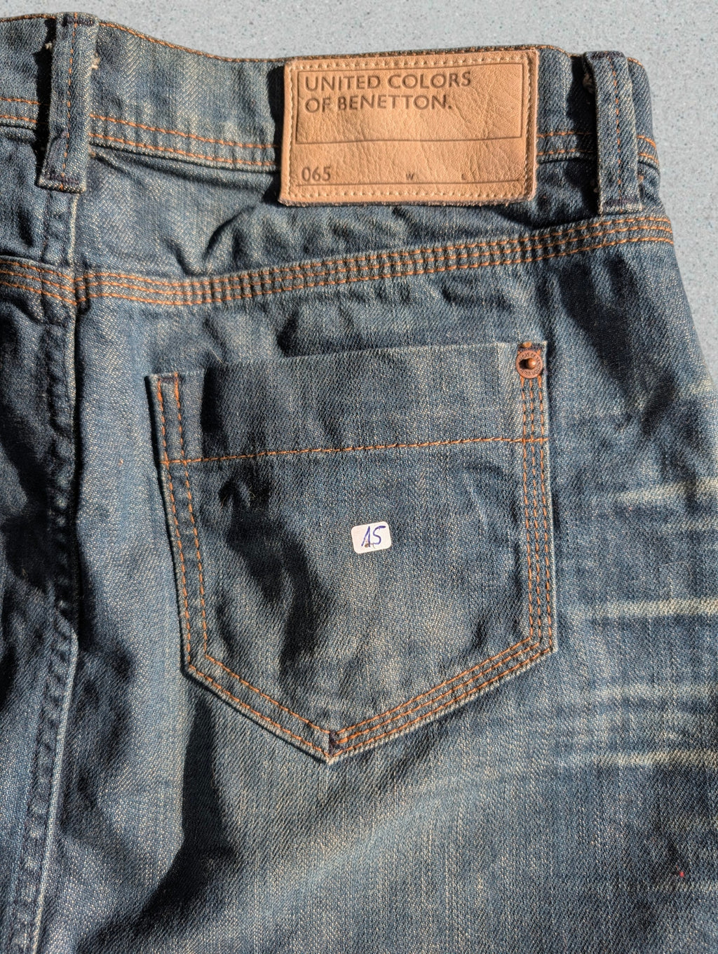 Rare Y2K Denim Minirock von Benetton (Japan Style)
