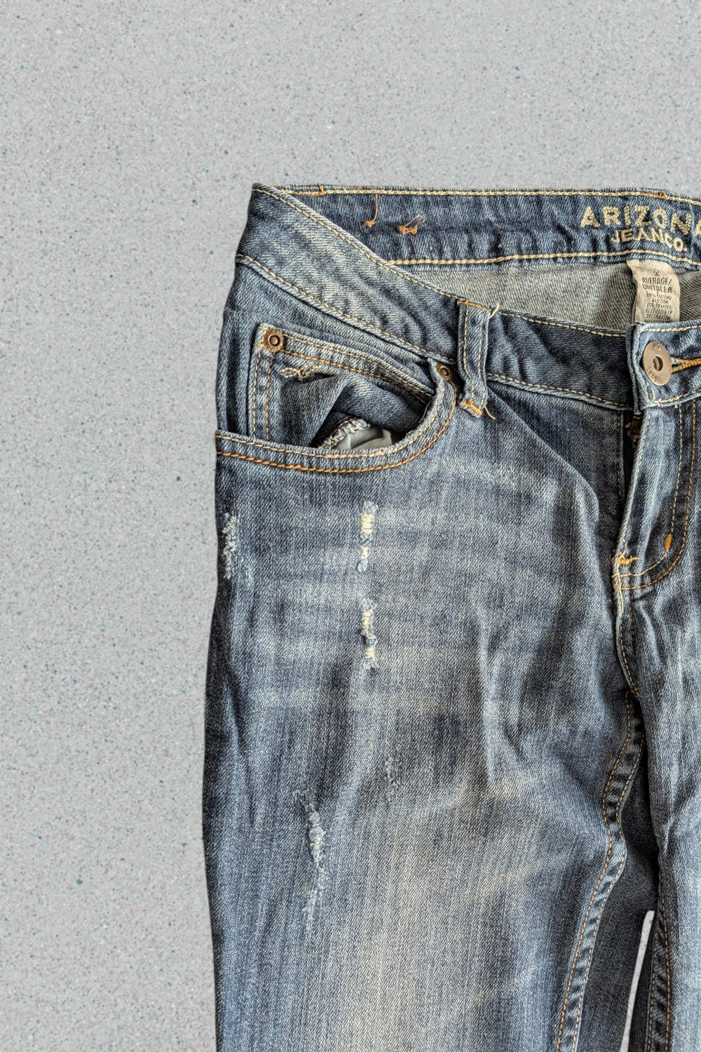 Vintage Japan Style Jeans | Flared Bootcut Y2K | Seltene Waschung