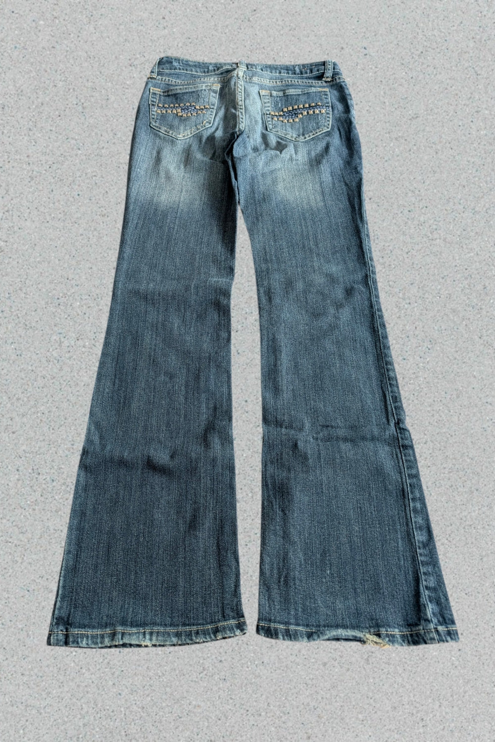 Vintage Japan Style Jeans | Flared Bootcut Y2K | Seltene Waschung