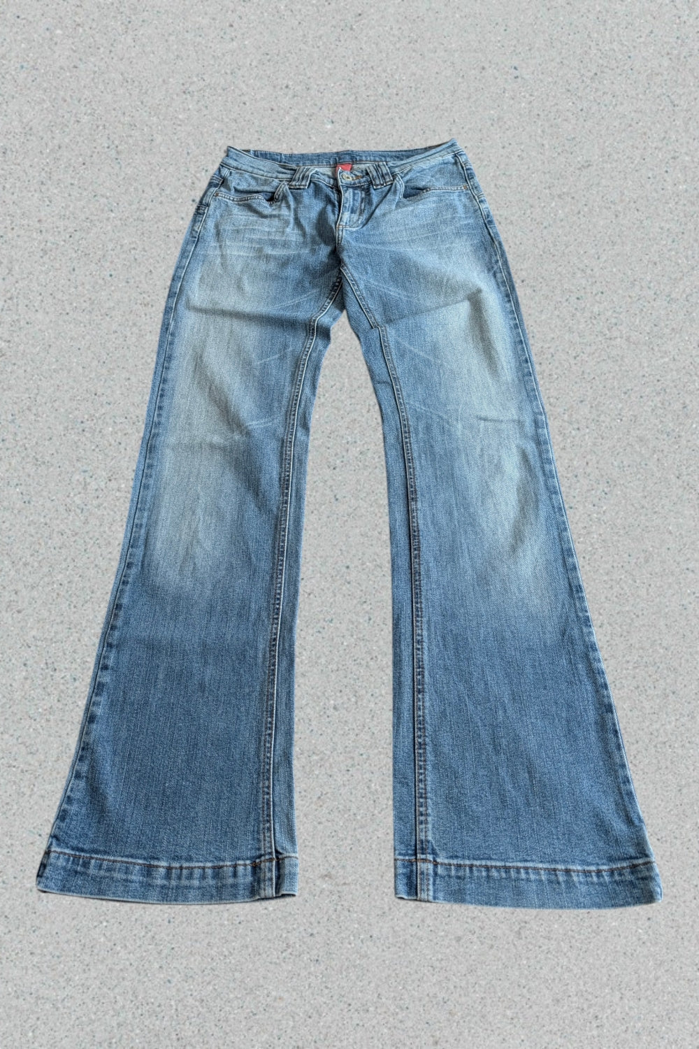 Vintage Japan Style Flared Jeans | Y2K Bootcut Rare Wash