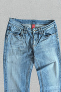 Vintage Japan Style Flared Jeans | Y2K Bootcut Rare Wash