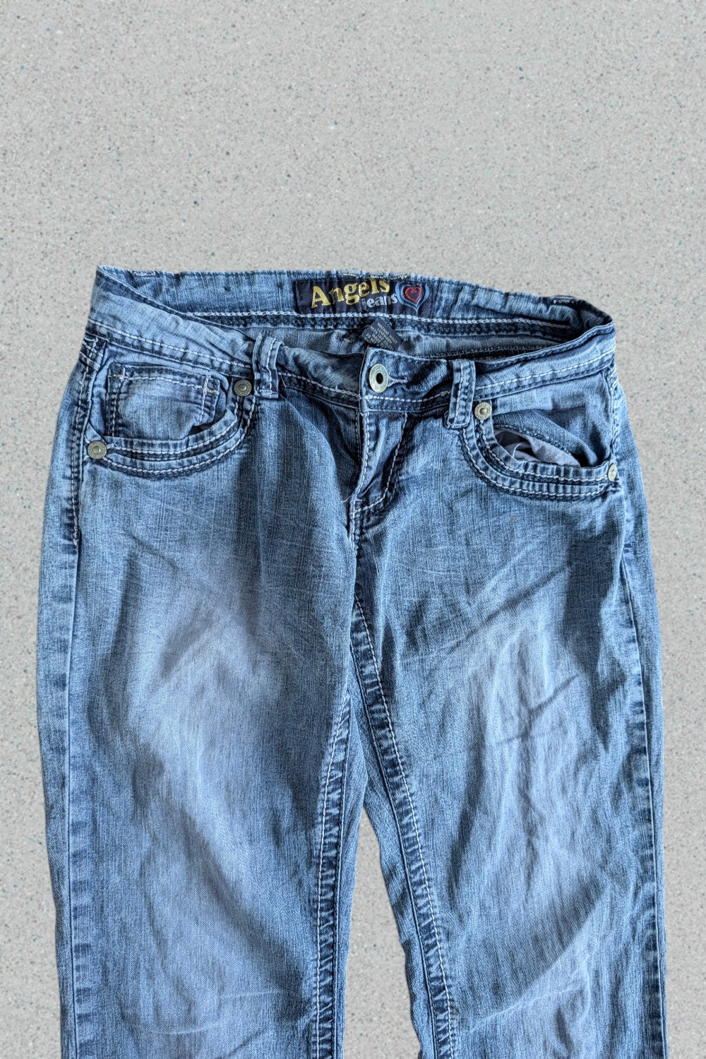 Vintage Schlagjeans Damen • Y2K Flare Jeans Blau • Retro Bootcut