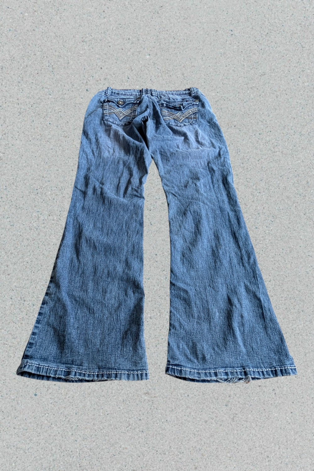 Vintage Schlagjeans Damen • Y2K Flare Jeans Blau • Retro Bootcut