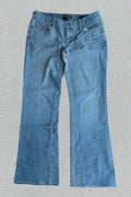 Vintage Y2K Flare Jeans • Schlaghose 70er Style • Medium Wash Denim