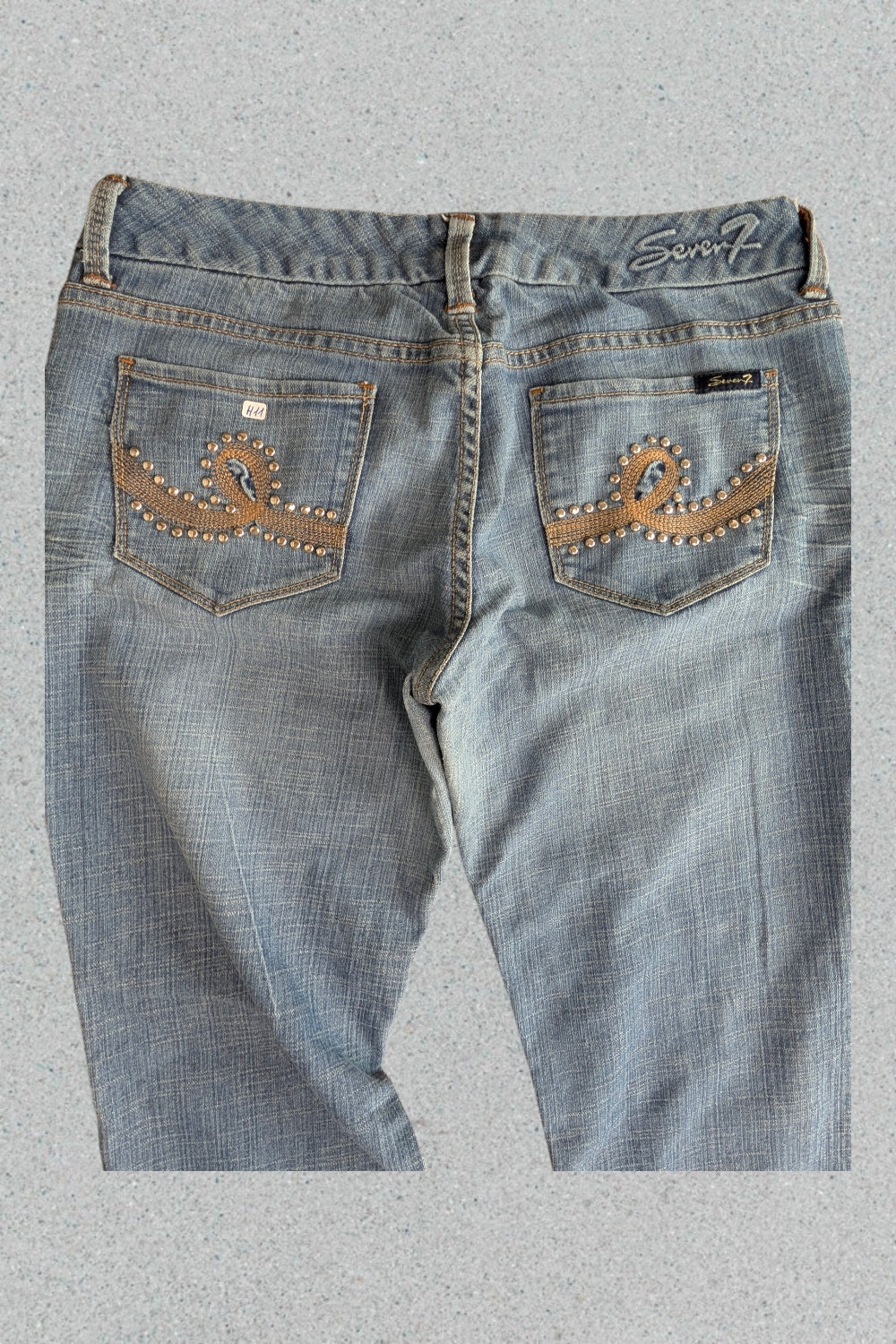 Vintage Y2K Flare Jeans • Schlaghose 70er Style • Medium Wash Denim