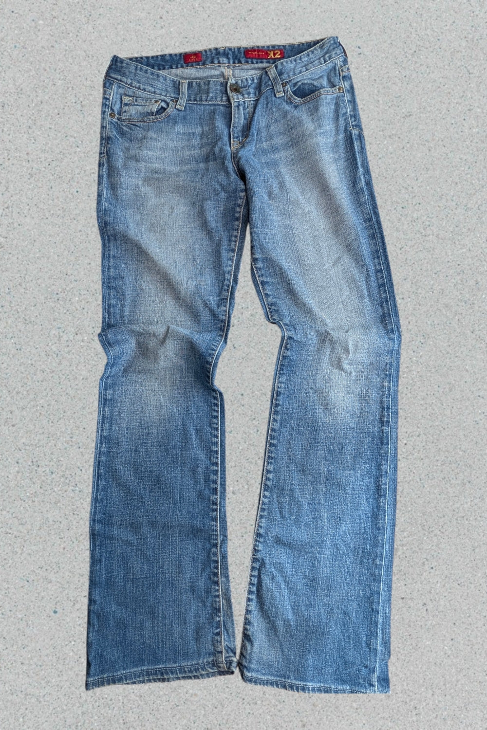 Vanity Jeans Damen - klassische blaue Straight Leg Denim Hose