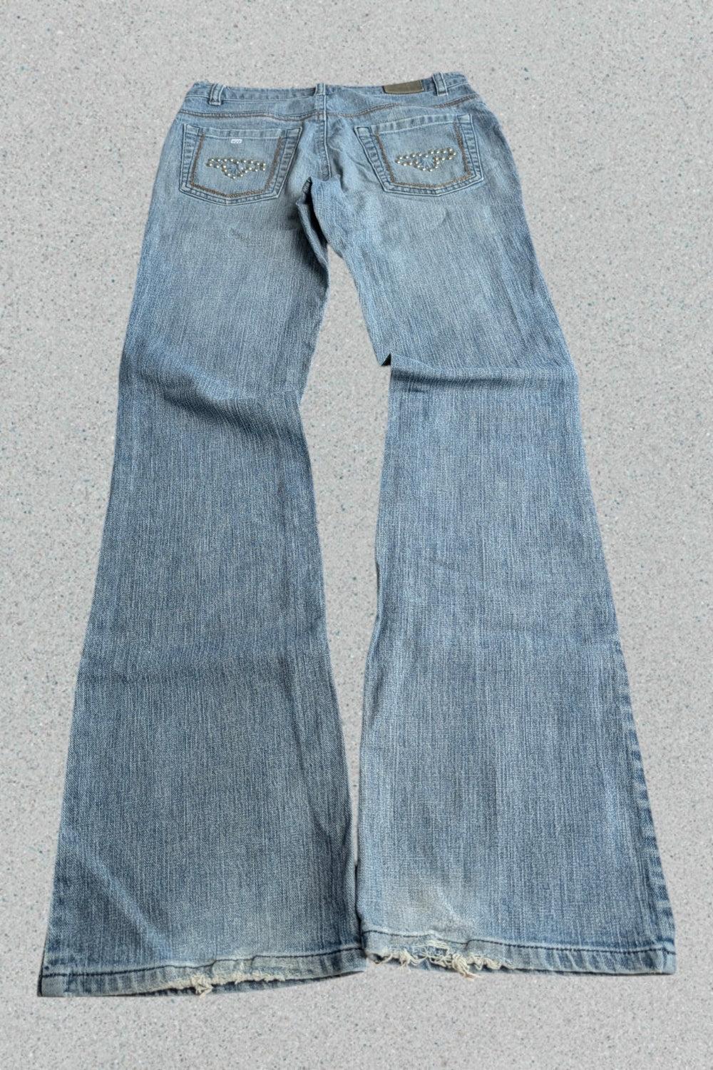 Hellblaue Bootcut-Jeans • Y2K Vintage Style • Denim Schlagjeans