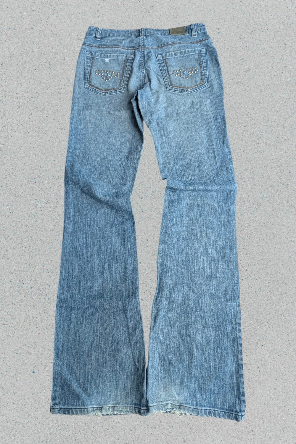 Hellblaue Bootcut-Jeans • Y2K Vintage Style • Denim Schlagjeans