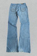 Hellblaue Bootcut-Jeans • Y2K Vintage Style • Denim Schlagjeans